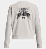 Under Armour Womens Rival Terry Graphic Crew - Super-Soft and Lightweight