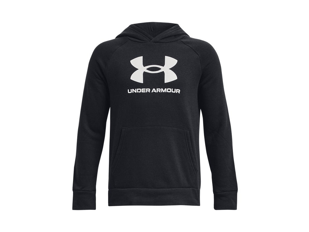 Under Armour Boys Rival Fleece Big Logo Hoodie - Ultra-Soft Cotton Blend