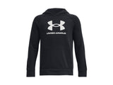 Under Armour Boys Rival Fleece Big Logo Hoodie - Ultra-Soft Cotton Blend