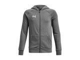 Under Armour Boys Rival Fleece Full-Zip Hoodie - Ultra-Soft Cotton Blend