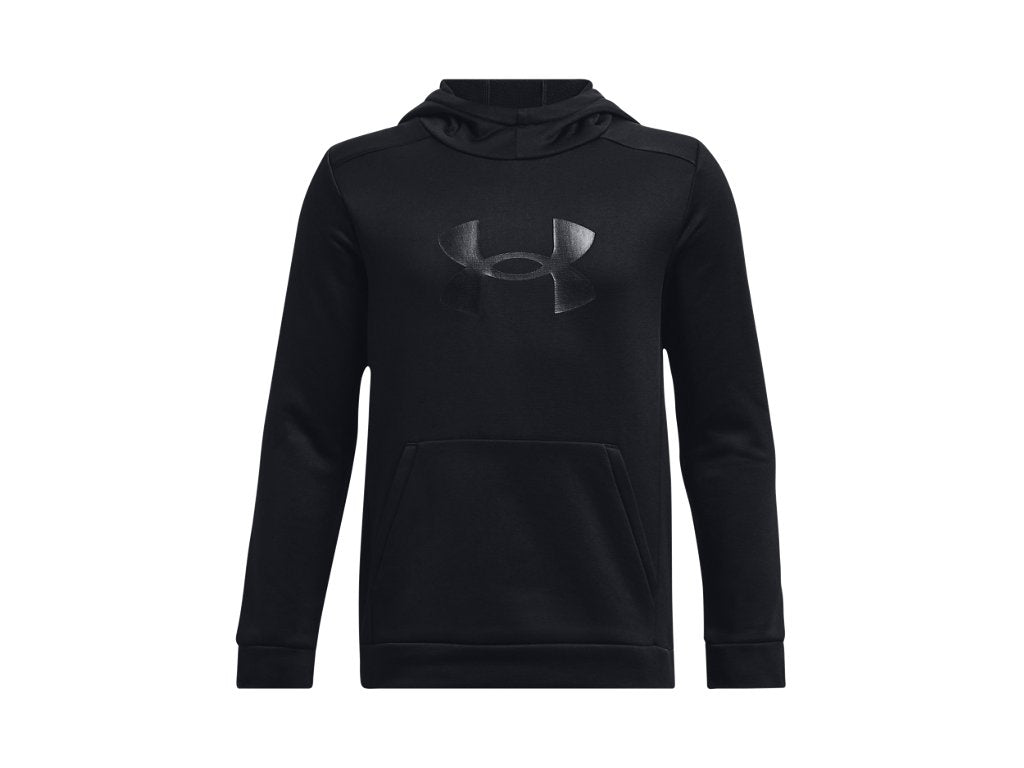 Under Armour Boys Armour Fleece Big Logo Hoodie - Breathable and Stretchy