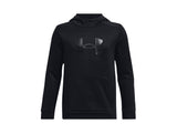 Under Armour Boys Armour Fleece Big Logo Hoodie - Breathable and Stretchy