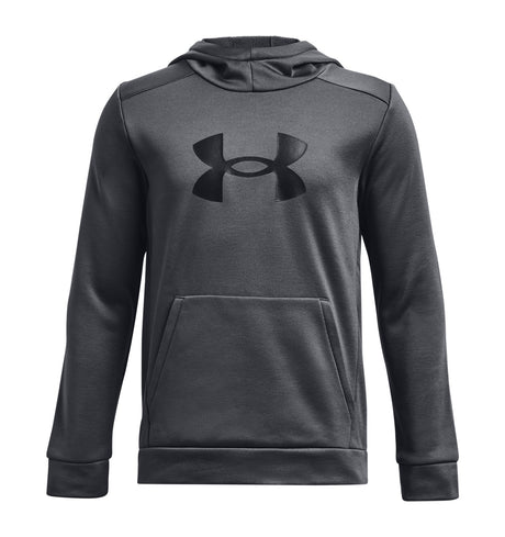 Under Armour Boys Armour Fleece Big Logo Hoodie - Breathable and Stretchy