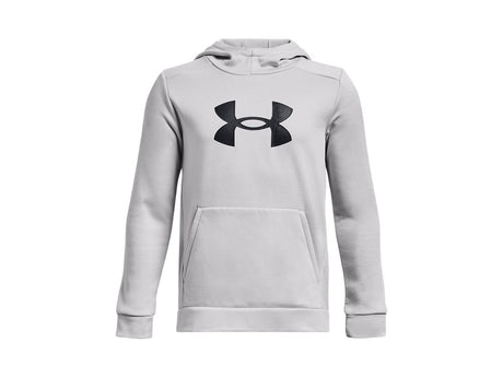 Under Armour Boys Armour Fleece Big Logo Hoodie - Breathable and Stretchy