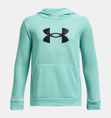 Under Armour Boys Armour Fleece Big Logo Hoodie - Breathable and Stretchy
