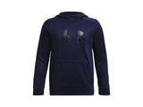 Under Armour Boys Armour Fleece Big Logo Hoodie - Breathable and Stretchy