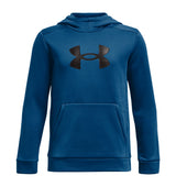 Under Armour Boys Armour Fleece Big Logo Hoodie - Breathable and Stretchy