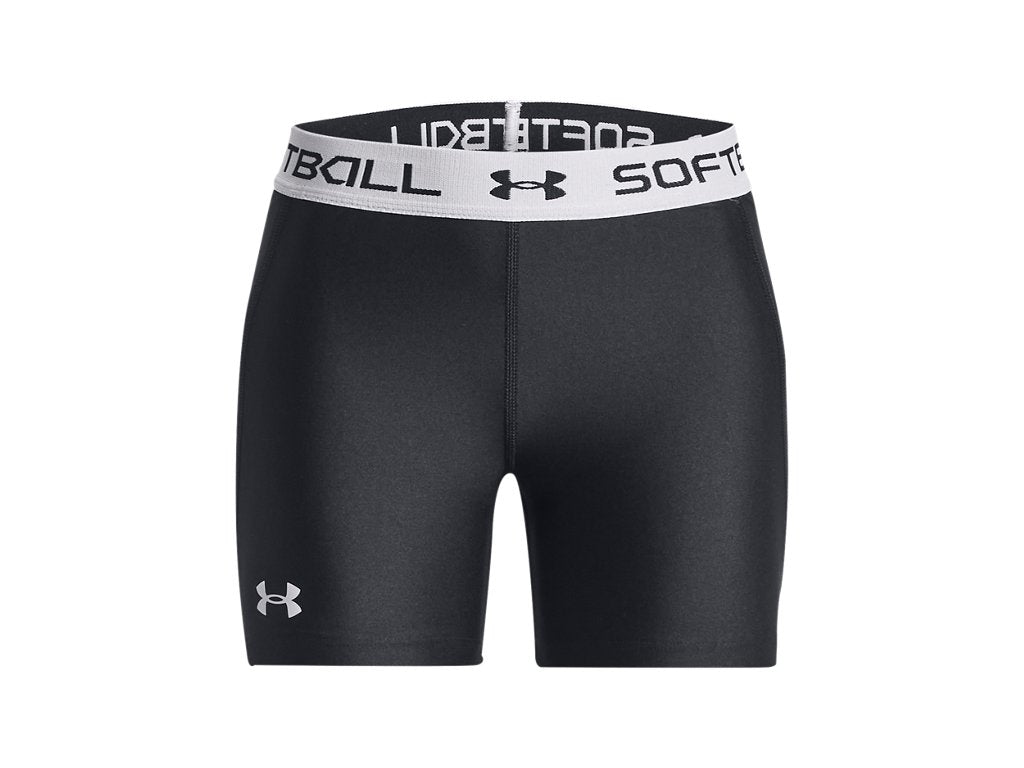Under Armour Girls Utility Po Slider Shorts - Super-light HeatGear Fabric