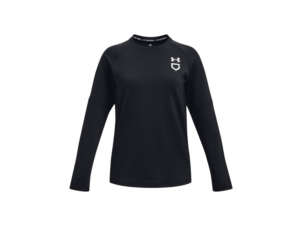 Under Armour Girls Utility Waffle Crew Pullover - Customizable Sleeves