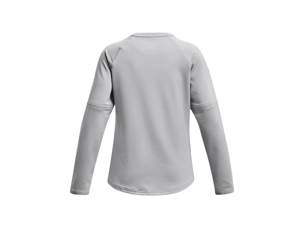Under Armour Girls Utility Waffle Crew Pullover - Customizable Sleeves