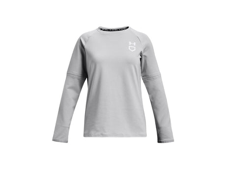 Under Armour Girls Utility Waffle Crew Pullover - Customizable Sleeves