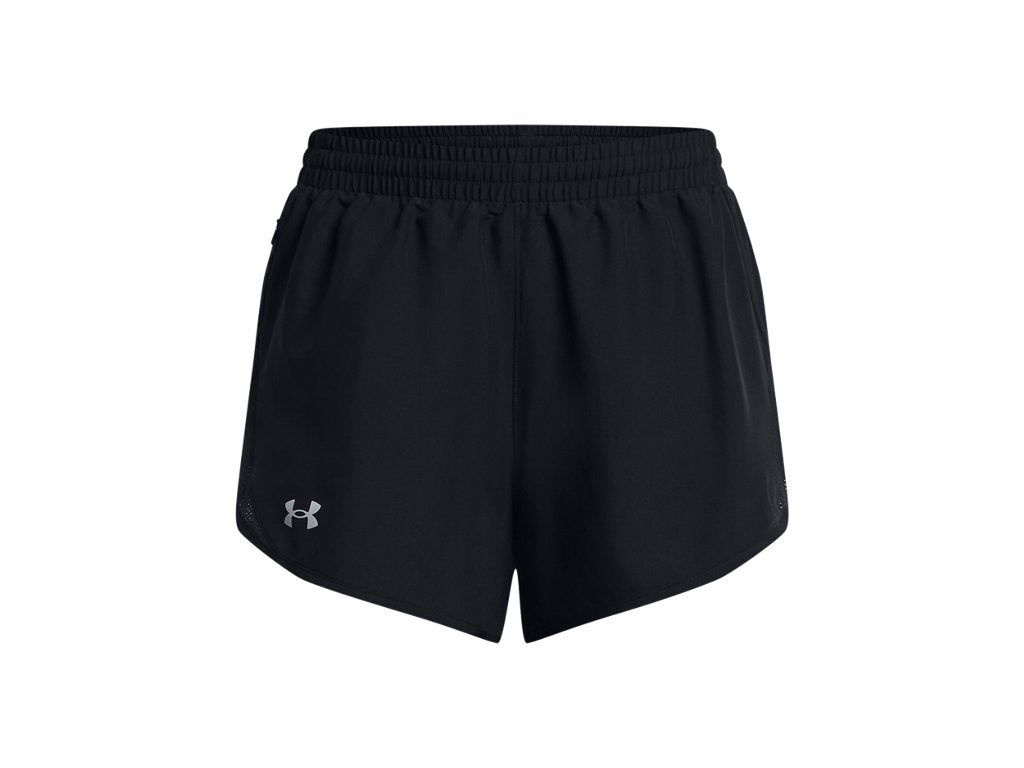 Under Armour Womens UA Fly-By 3in Shorts - Lightweight with Breathable Mesh Panels