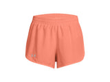 Under Armour Womens UA Fly-By 3in Shorts - Lightweight with Breathable Mesh Panels