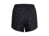 Under Armour Womens Fly-By Printed 3in Shorts - Updated Waistband and Side Zip Pocket