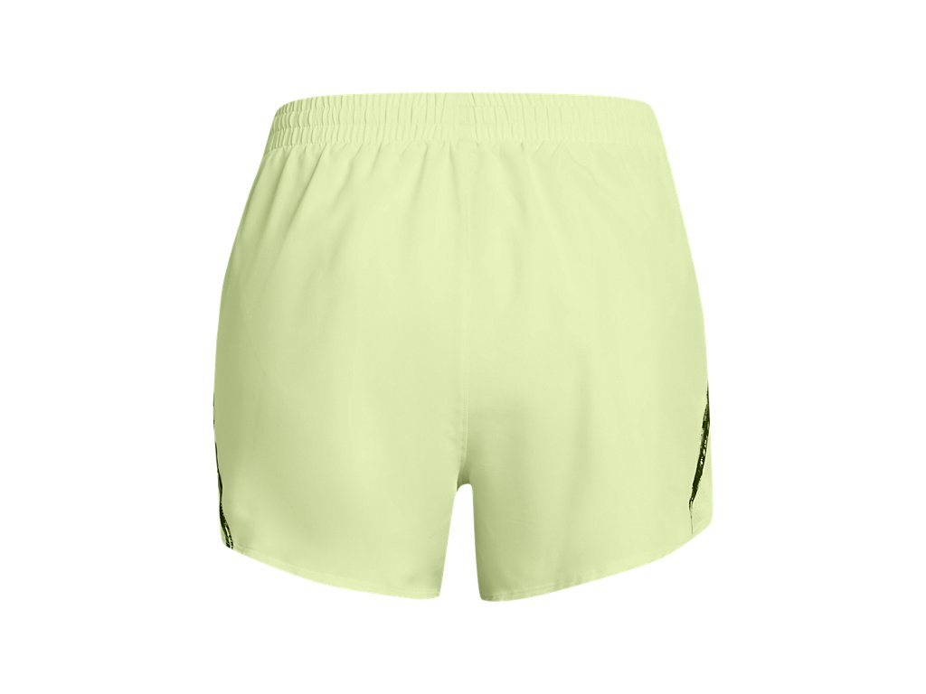 Under Armour Womens Fly-By Printed 3in Shorts - Updated Waistband and Side Zip Pocket