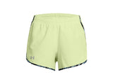 Under Armour Womens Fly-By Printed 3in Shorts - Updated Waistband and Side Zip Pocket