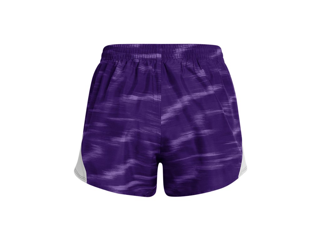 Under Armour Womens Fly-By Printed 3in Shorts - Updated Waistband and Side Zip Pocket