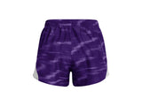 Under Armour Womens Fly-By Printed 3in Shorts - Updated Waistband and Side Zip Pocket