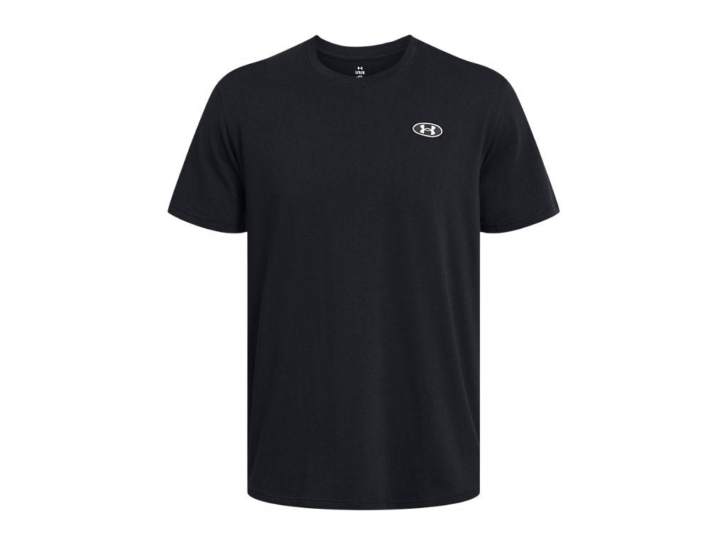 Under Armour Men's Heavyweight Left Chest Patch Short Sleeve T-Shirt - Comfortable Cotton Blend