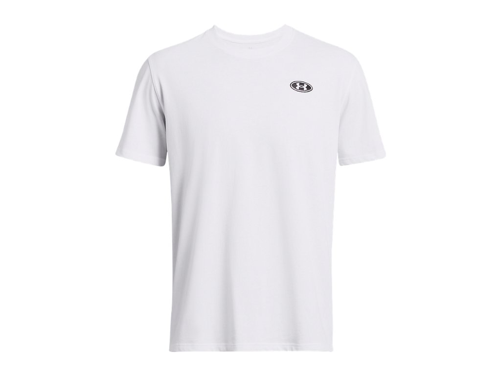 Under Armour Men's Heavyweight Left Chest Patch Short Sleeve T-Shirt - Comfortable Cotton Blend
