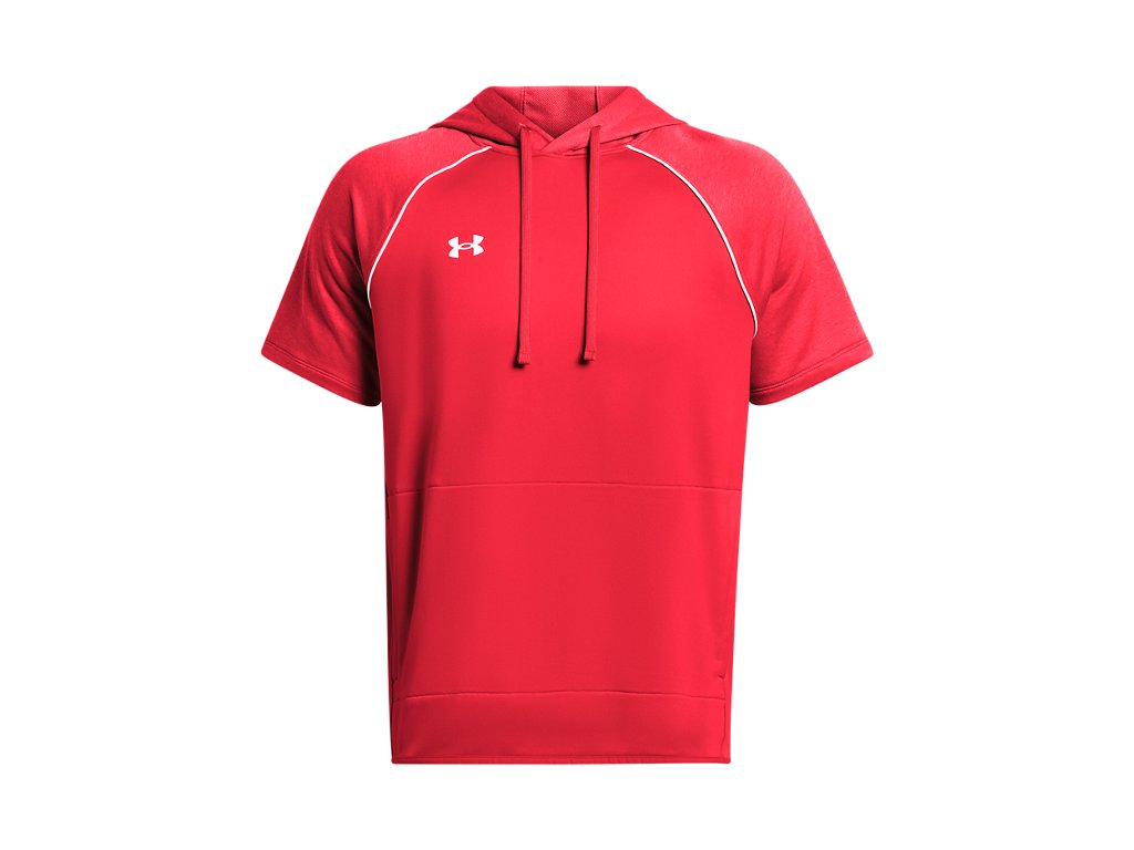 Under Armour Mens Command Warm-Up Short Sleeve Hoodie - Fast Drying