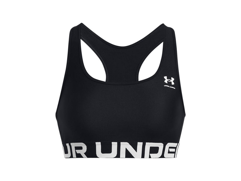Under Armour Womens HeatGear Armour Mid Branded Sports Bra - Superior Comfort and Support