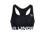 Under Armour Womens HeatGear Armour Mid Branded Sports Bra - Superior Comfort and Support
