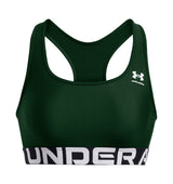 Under Armour Womens HeatGear Armour Mid Branded Sports Bra - Superior Comfort and Support