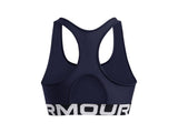 Under Armour Womens HeatGear Armour Mid Branded Sports Bra - Superior Comfort and Support