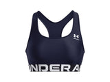 Under Armour Womens HeatGear Armour Mid Branded Sports Bra - Superior Comfort and Support