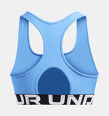 Under Armour Womens HeatGear Armour Mid Branded Sports Bra - Superior Comfort and Support