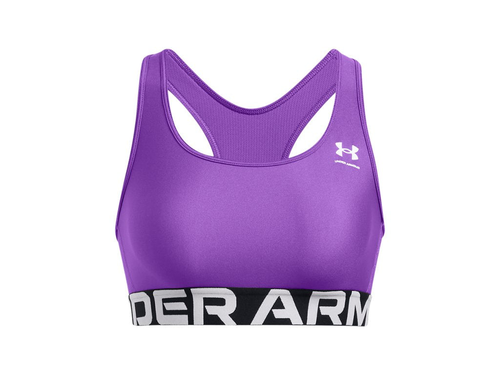 Under Armour Womens HeatGear Armour Mid Branded Sports Bra - Superior Comfort and Support
