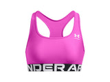 Under Armour Womens HeatGear Armour Mid Branded Sports Bra - Superior Comfort and Support