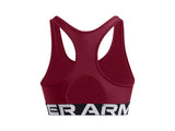 Under Armour Womens HeatGear Armour Mid Branded Sports Bra - Superior Comfort and Support