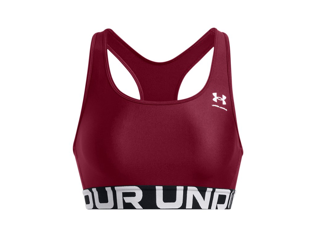 Under Armour Womens HeatGear Armour Mid Branded Sports Bra - Superior Comfort and Support