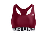 Under Armour Womens HeatGear Armour Mid Branded Sports Bra - Superior Comfort and Support