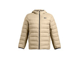 Under Armour Mens Legend Down Hooded Jacket - Water Repellent and Insulated