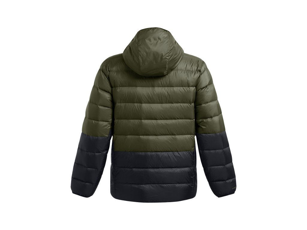 Under Armour Mens Legend Down Hooded Jacket - Water Repellent and Insulated