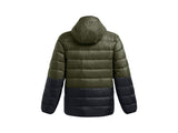 Under Armour Mens Legend Down Hooded Jacket - Water Repellent and Insulated