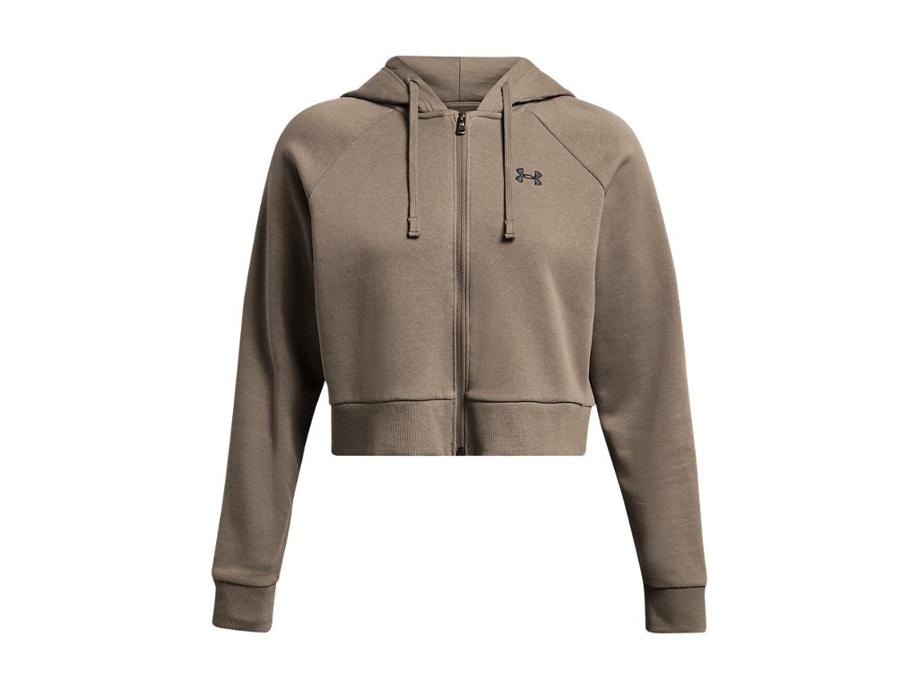 Under Armour Womens Rival Fleece Crop Full-Zip - Ultra-Soft and Warm