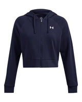 Under Armour Womens Rival Fleece Crop Full-Zip - Ultra-Soft and Warm