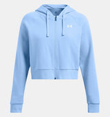 Under Armour Womens Rival Fleece Crop Full-Zip - Ultra-Soft and Warm