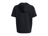 Under Armour Mens UA Rival Fleece Short Sleeve Hoodie Apparel - Ultra-soft Cotton-blend Fleece