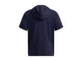 Under Armour Mens UA Rival Fleece Short Sleeve Hoodie Apparel - Ultra-soft Cotton-blend Fleece