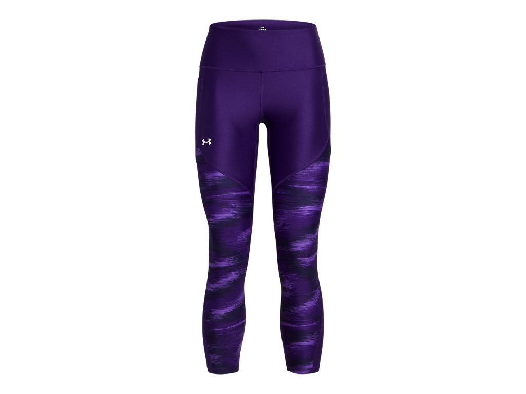 Under Armour Womens Tech Printed Panel Ankle Leggings - Sweat Wicking and Odor Control