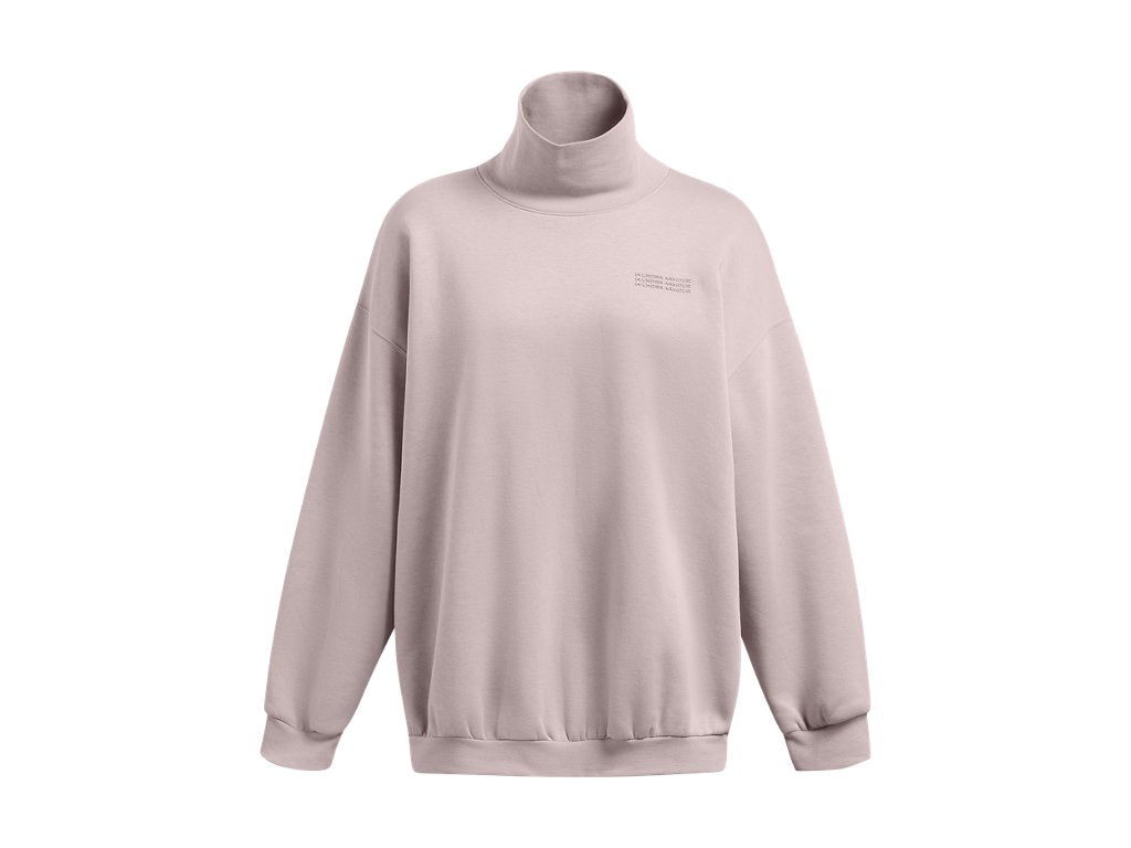 Under Armour Womens UA Icon Fleece Oversized Mock Crew - Ultra-Soft Mid-Weight Fleece