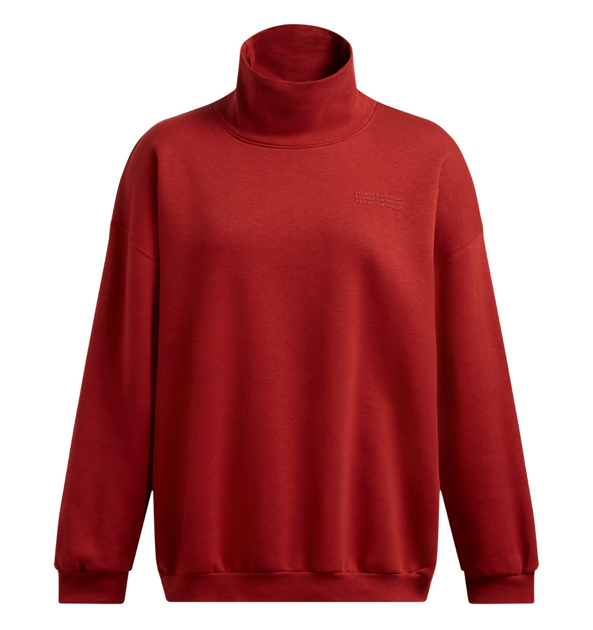 Under Armour Womens UA Icon Fleece Oversized Mock Crew - Ultra-Soft Mid-Weight Fleece