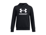 Under Armour Boys Icon Fleece Hockey Hoodie - Ultra-Soft Mid-Weight Fleece