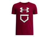 Under Armour Boys UA Baseball Icon Short Sleeve Apparel - Super-soft Comfort