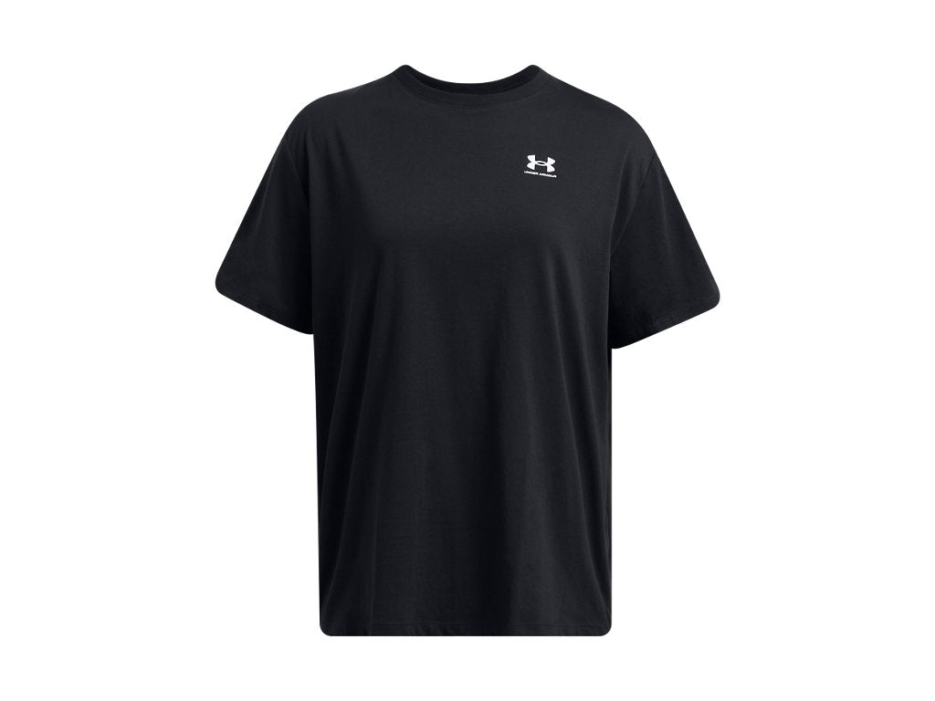 Under Armour Womens BF Oversized Logo Short Sleeve T-Shirt - Quick-Drying Cotton Blend